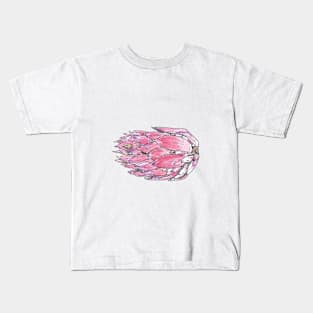 Tropical Flower Drawing Kids T-Shirt